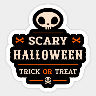 Trick or treat Sticker